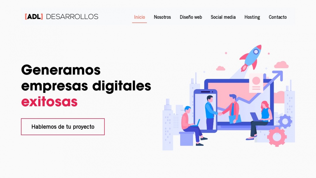 Screenshot of ADL Desarrollos's Website