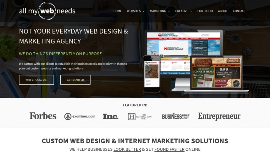 Screenshot of All My Web Needs's Website