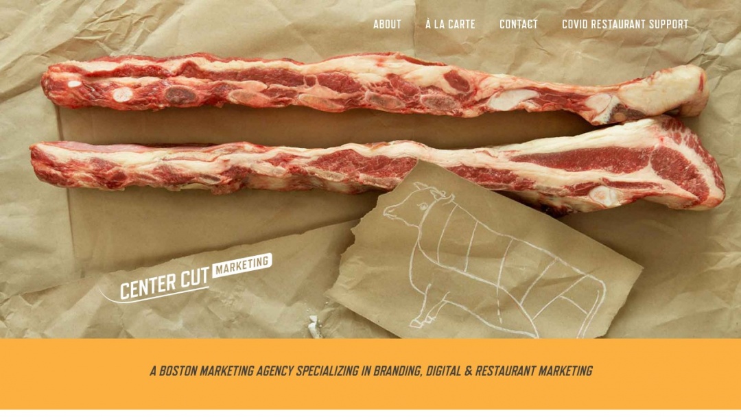 Screenshot of Center Cut Marketing's Website