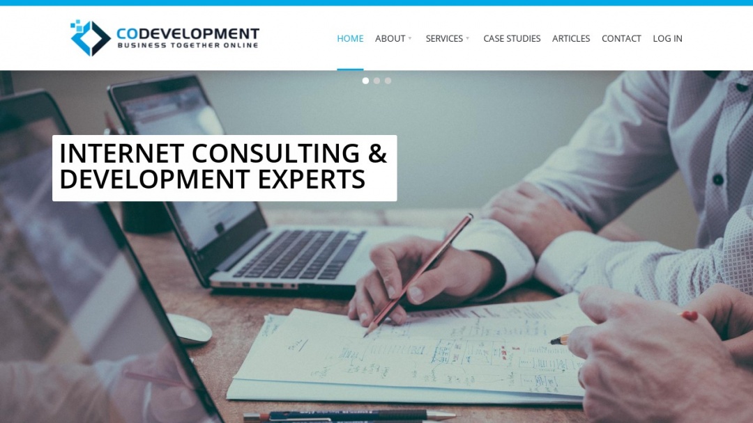 Screenshot of Codevelopment Pty Ltd's Website