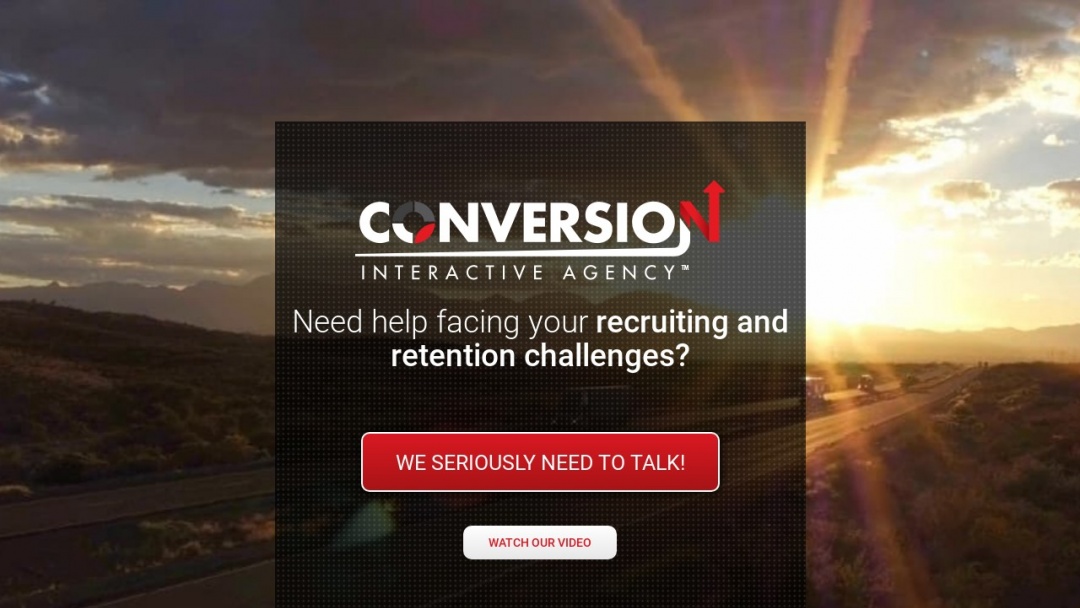 Screenshot of Conversion Interactive Agency's Website