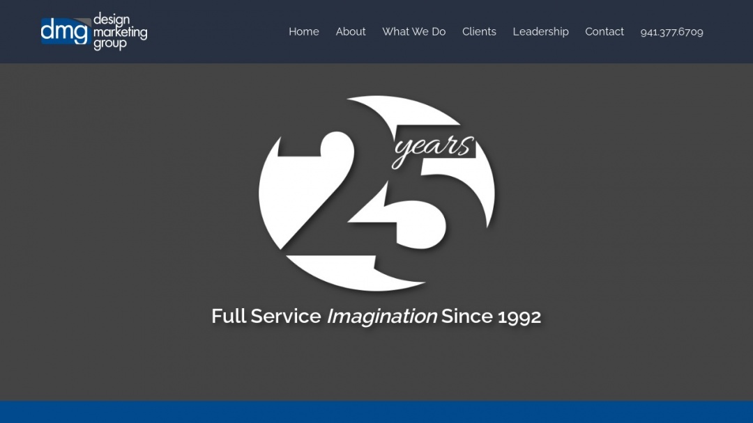 Screenshot of Design Marketing Group, Inc.'s Website