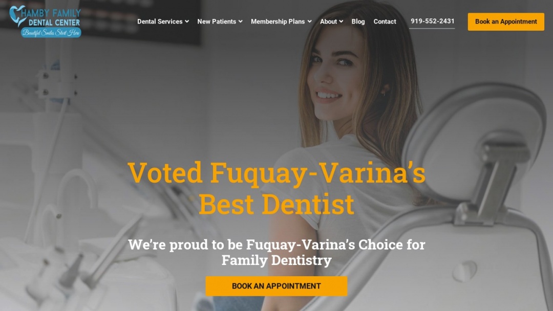 Best Dentist Website for Hamby Family Dentistry