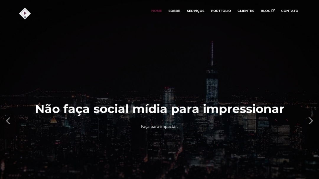 Screenshot of PP Agência de Marketing's Website