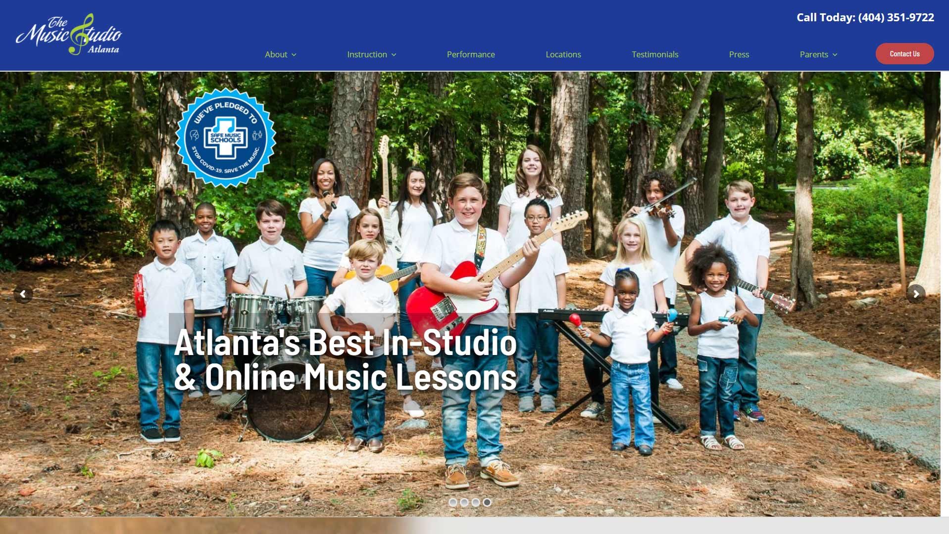 Best Small Business Website for The Music Studio of Atlanta