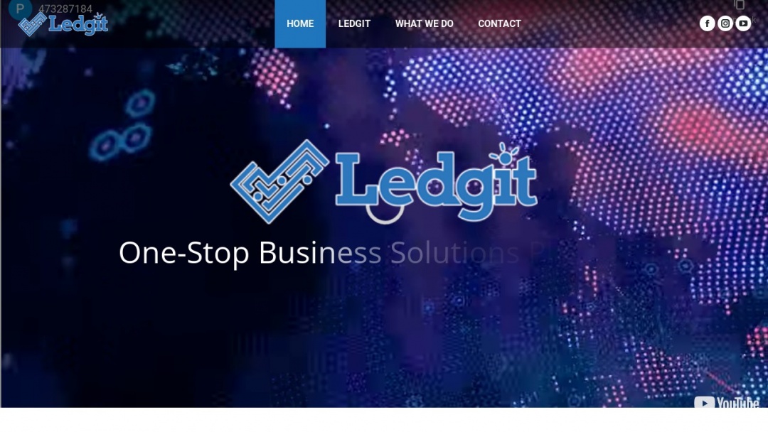 Screenshot of Ledgit Viable Sdn Bhd.'s Website