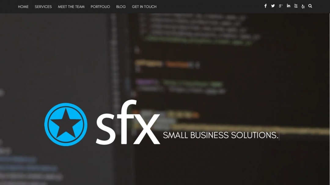 Screenshot of S-FX.com Small Business Solutions, LLC's Website