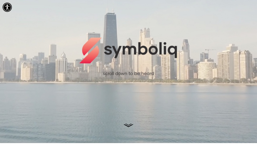 Screenshot of Symboliq Media's Website
