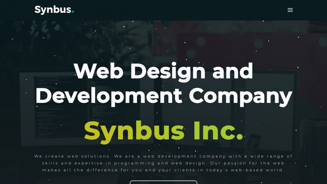 Screenshot of Synbus Inc.'s Website