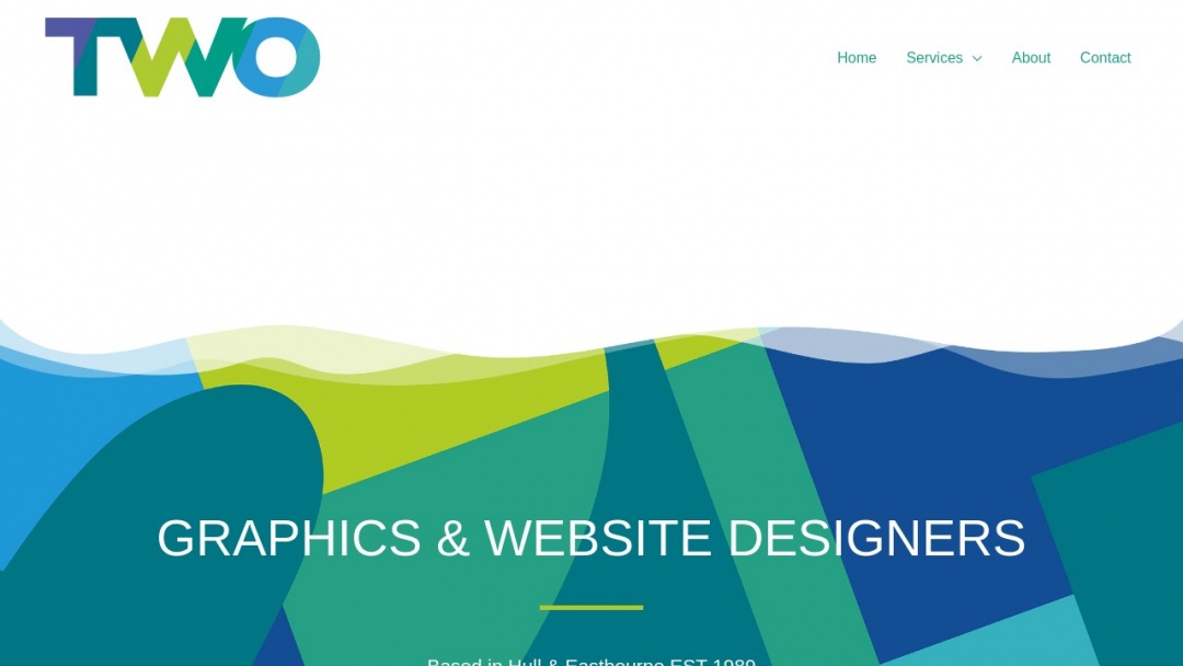 Screenshot of Two Heads Design's Website