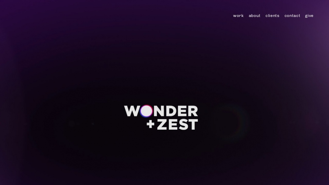 Screenshot of Wonder + Zest's Website