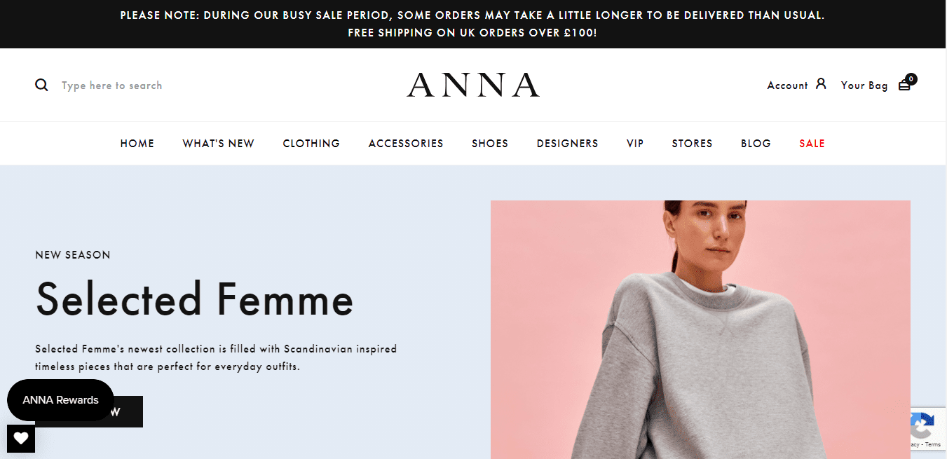 Best Retail Website for Anna Park Limited