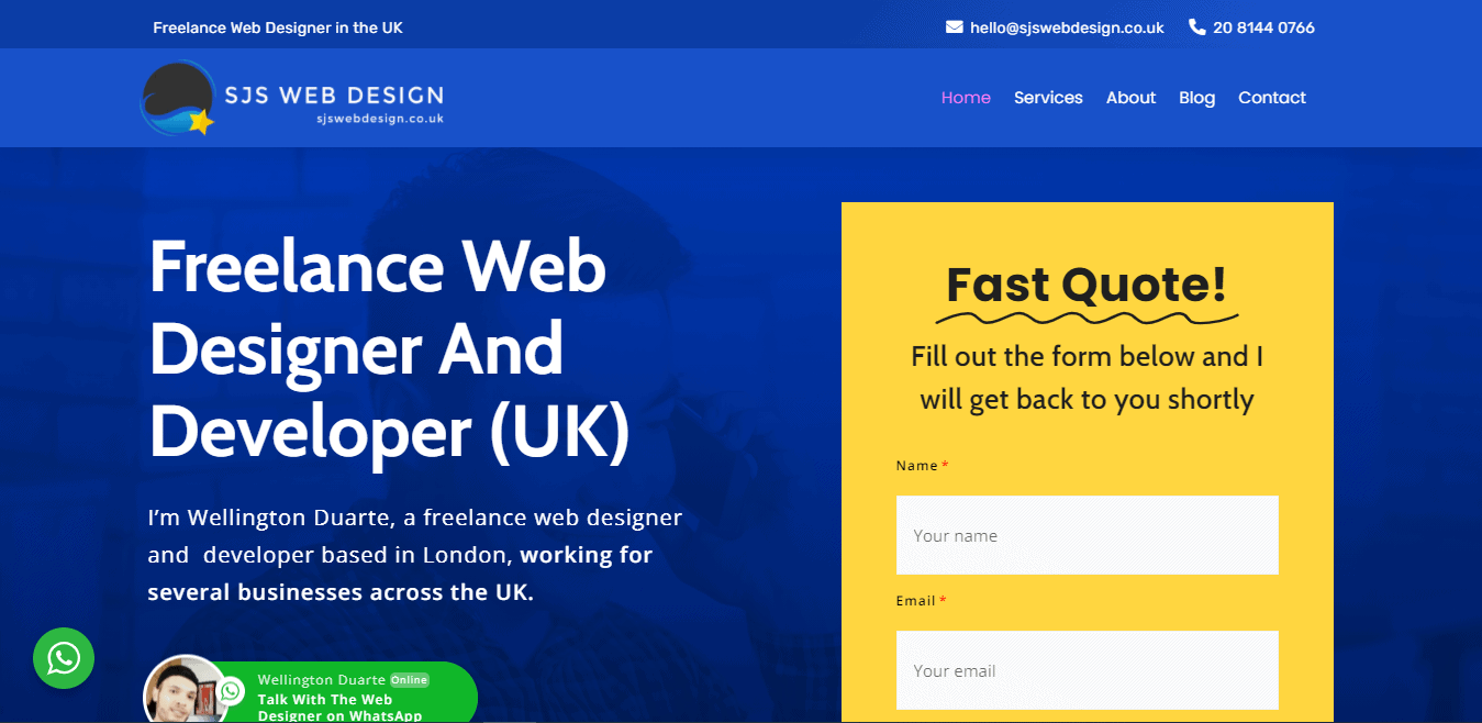 Best Web Design Company Website for SJS Web Design