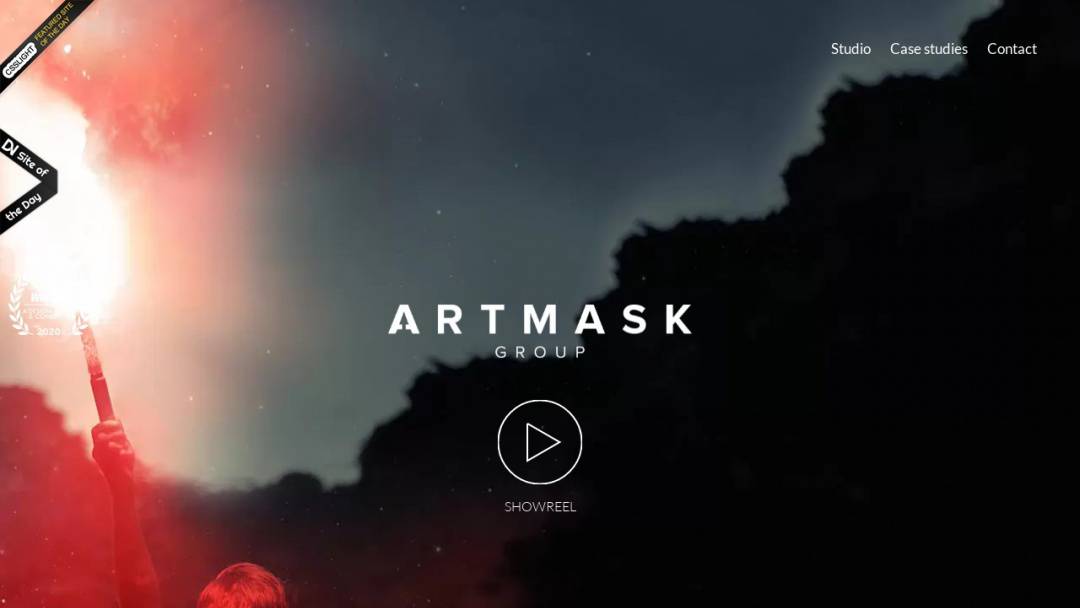 Screenshot of Artmask group's Website