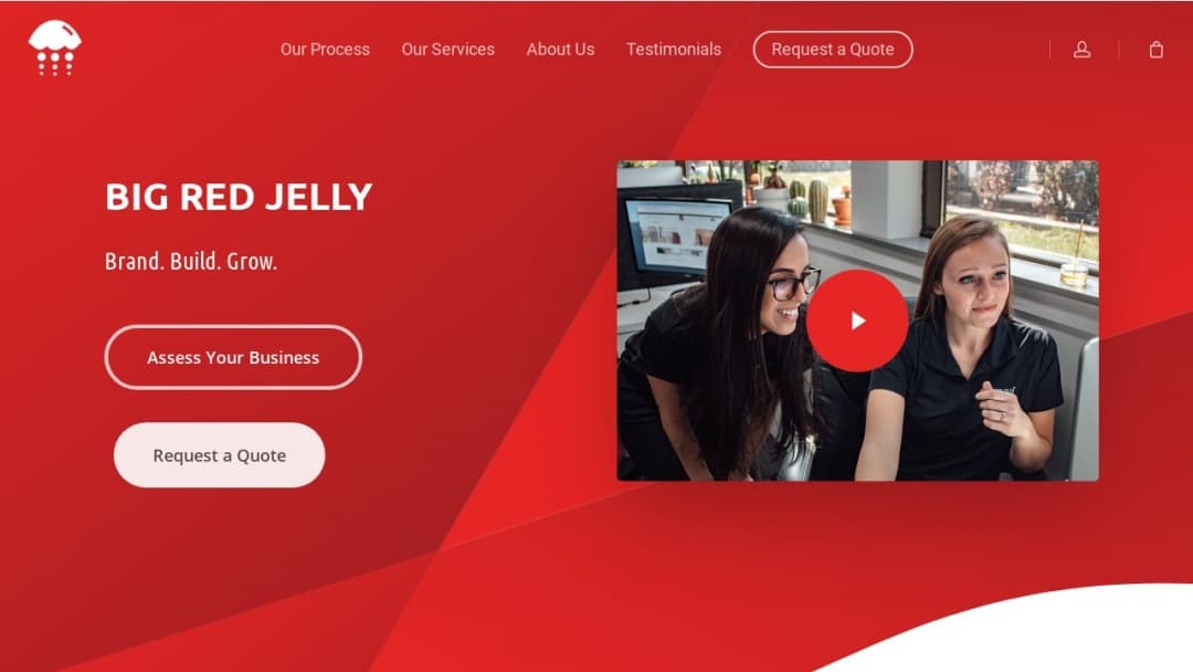 Screenshot of Big Red Jelly's Website