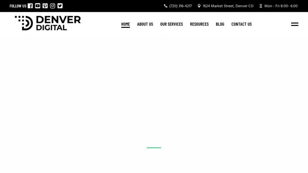 Screenshot of Denver Digital's Website