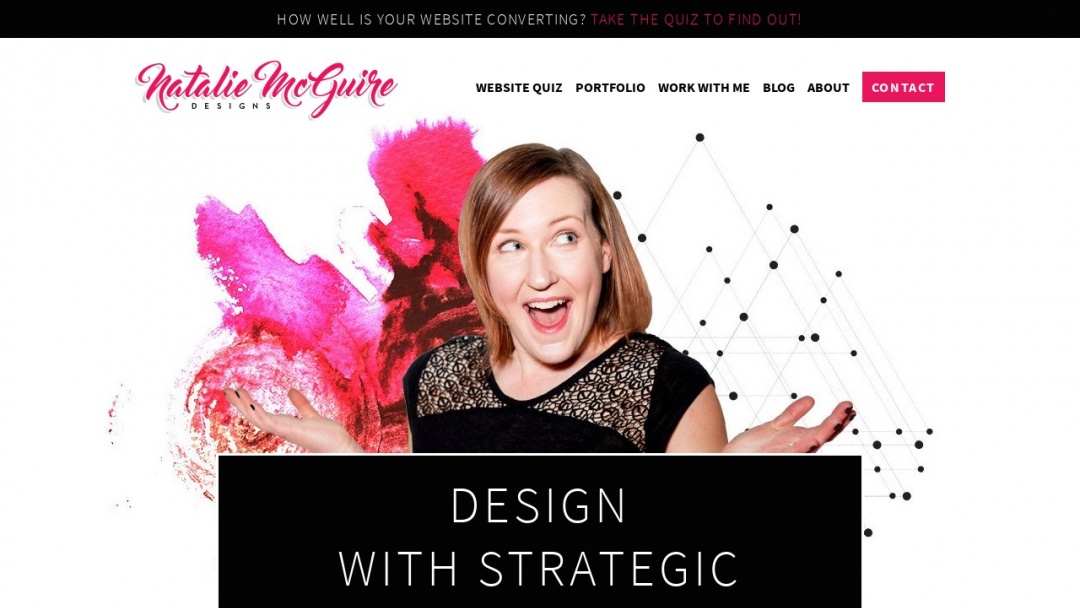 Screenshot of Natalie McGuire Designs's Website