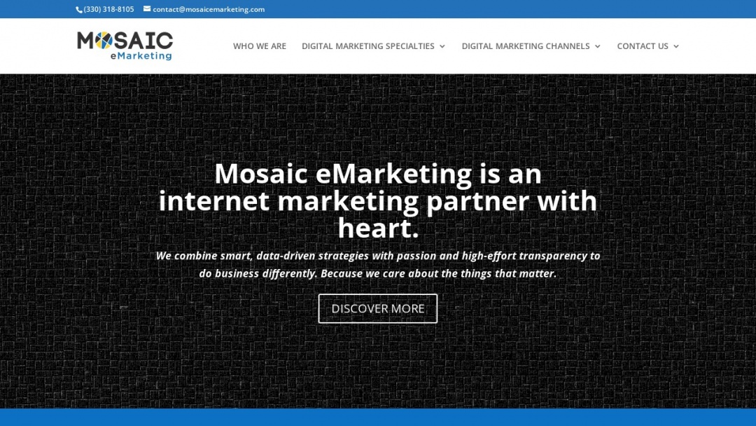 Screenshot of Art and Science of Digital Marketing's Website