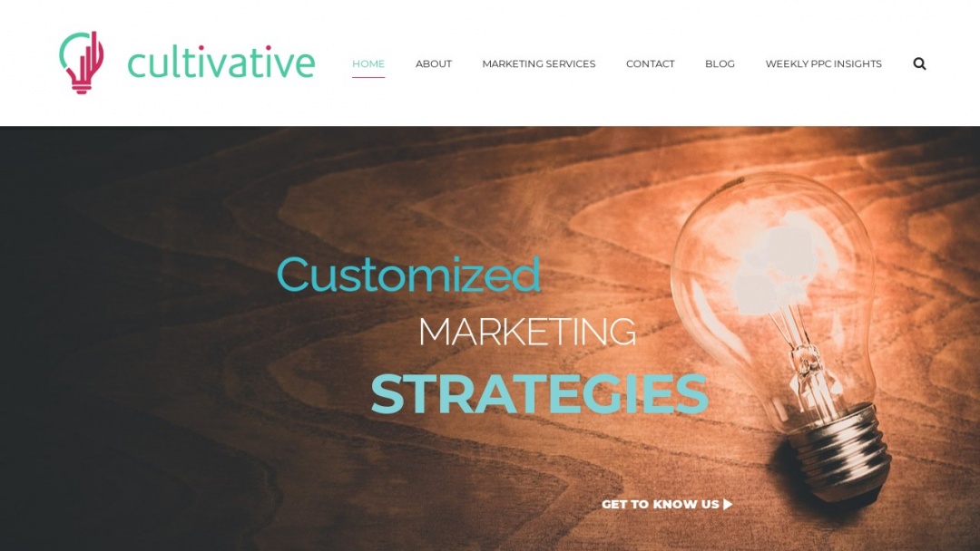 Screenshot of Cultivative's Website