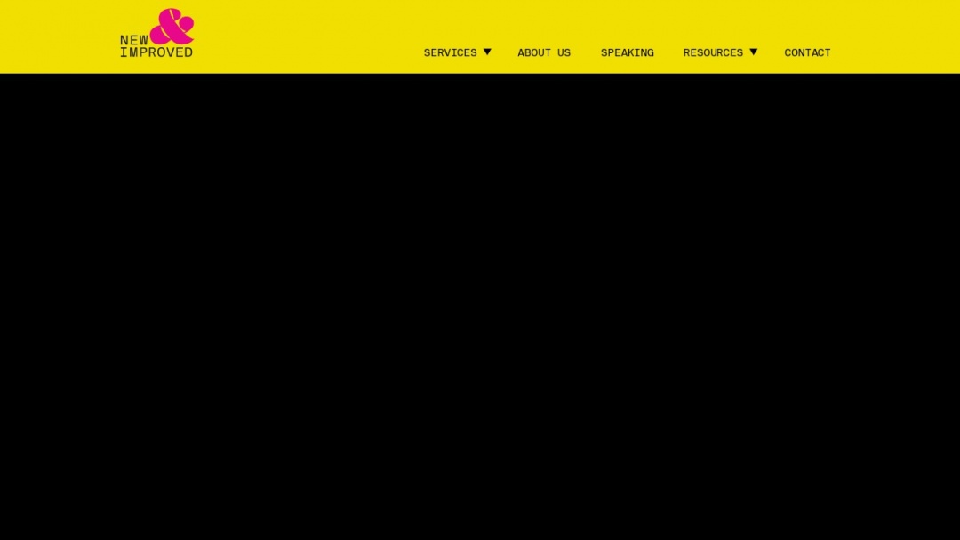 Screenshot of New & Improved Agency's Website