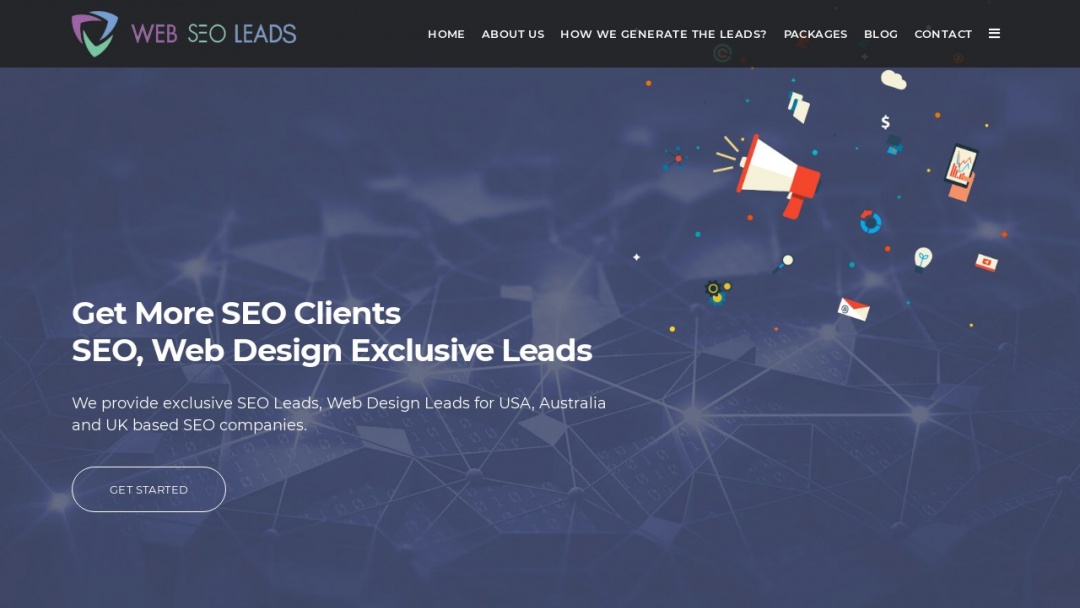 Screenshot of Web Seo Leads's Website