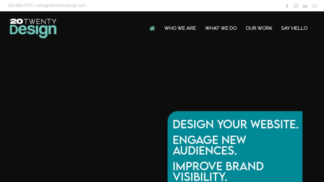 Screenshot of 20Twenty Design's Website