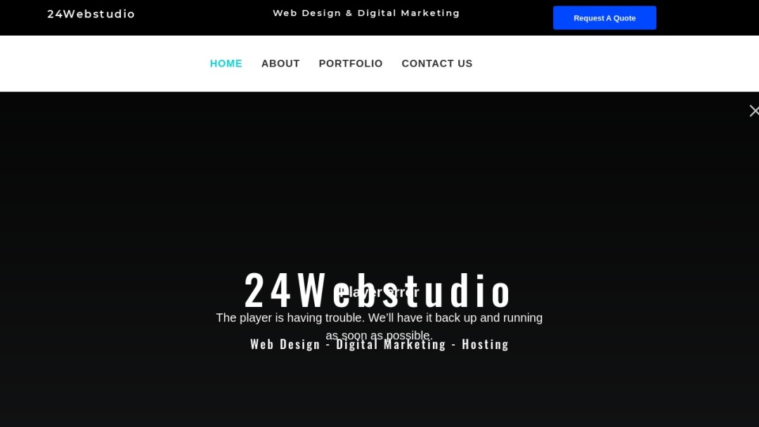 Screenshot of 24Webstudio's Website