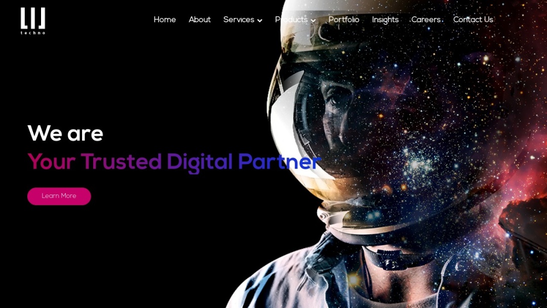 Screenshot of 3Techno's Website