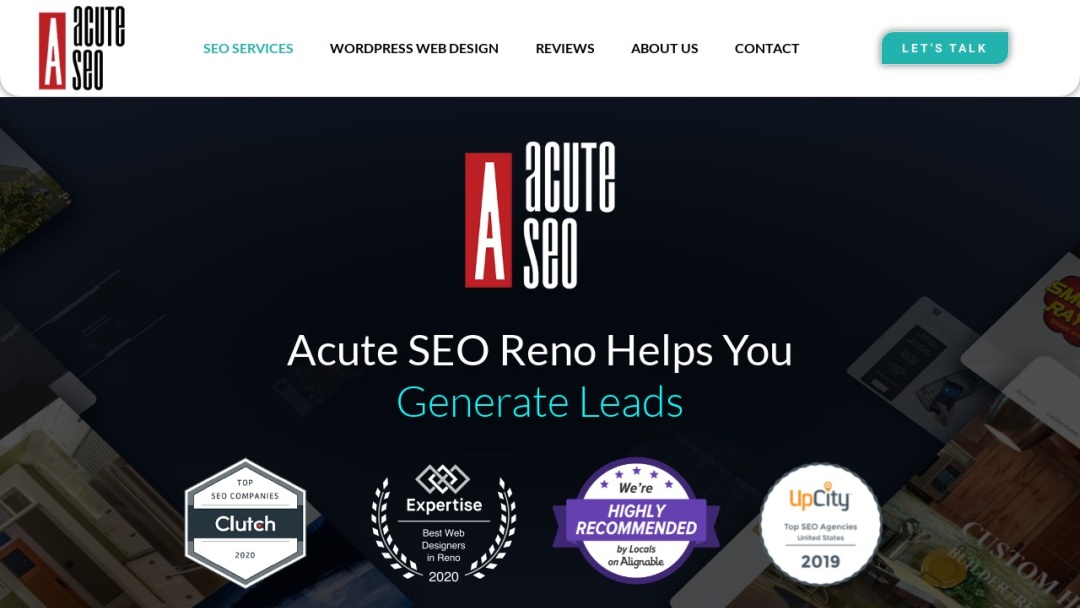 Screenshot of Acute SEO's Website