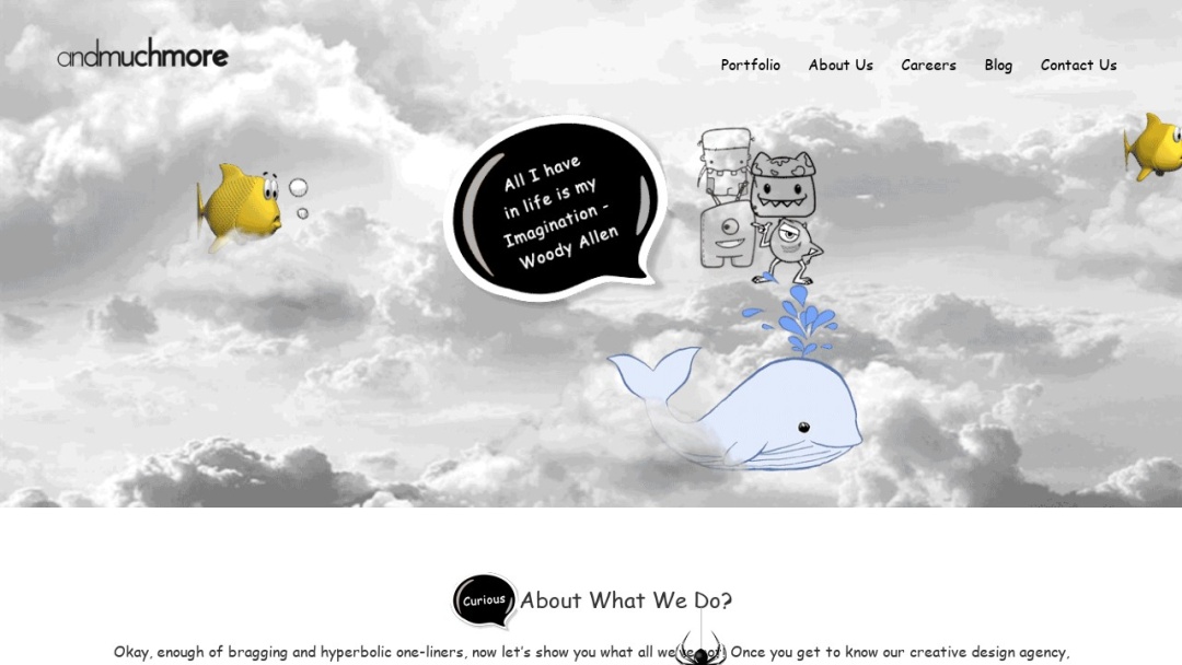 Screenshot of Andmuchmore Studio's Website