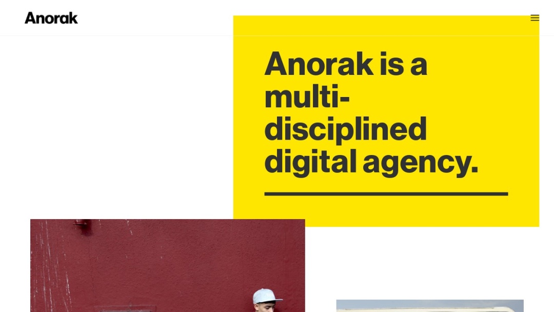 Screenshot of Anorak's Website