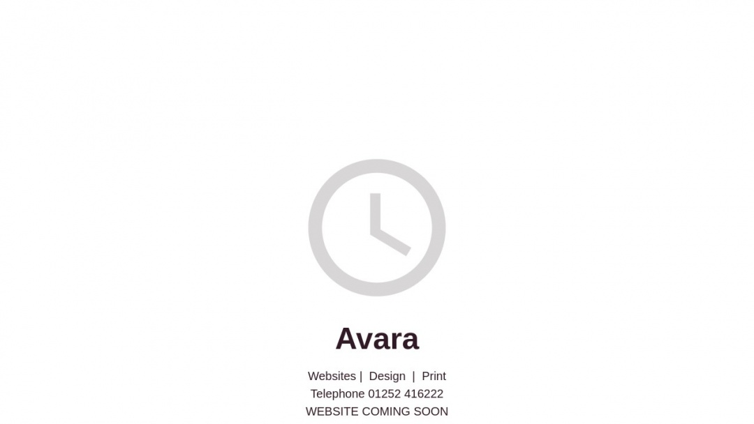 Screenshot of Avara's Website