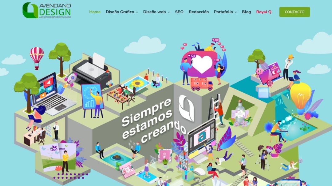Screenshot of Avendano Panama's Website