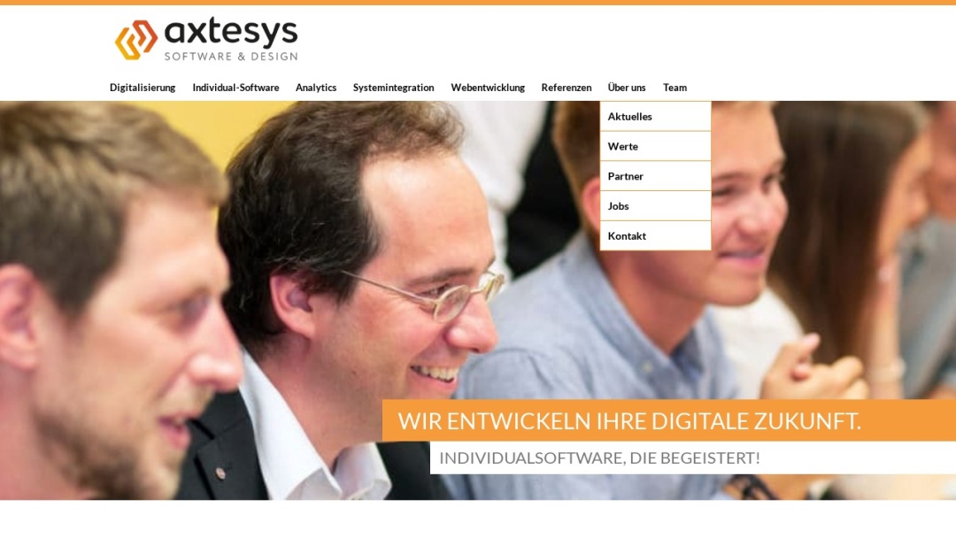 Screenshot of Axtesys OG's Website