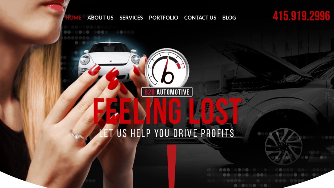 Screenshot of B2B Automotive's Website