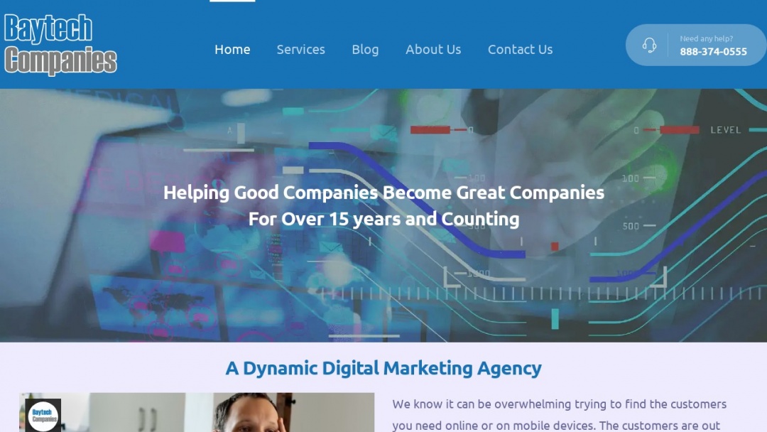 Screenshot of Baytech Companies's Website