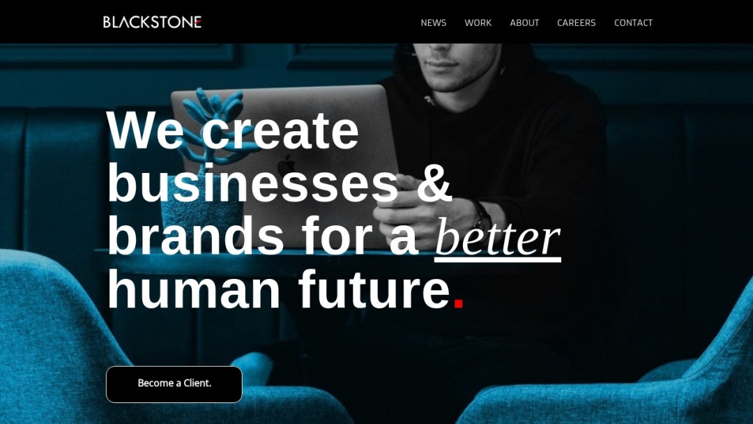 Screenshot of BLACKSTONE DIGITAL AGENCY's Website