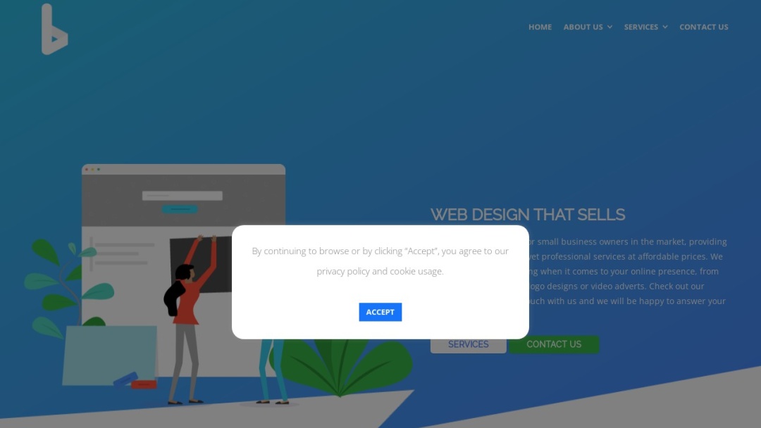 Screenshot of Bold Web Design and Hosting's Website