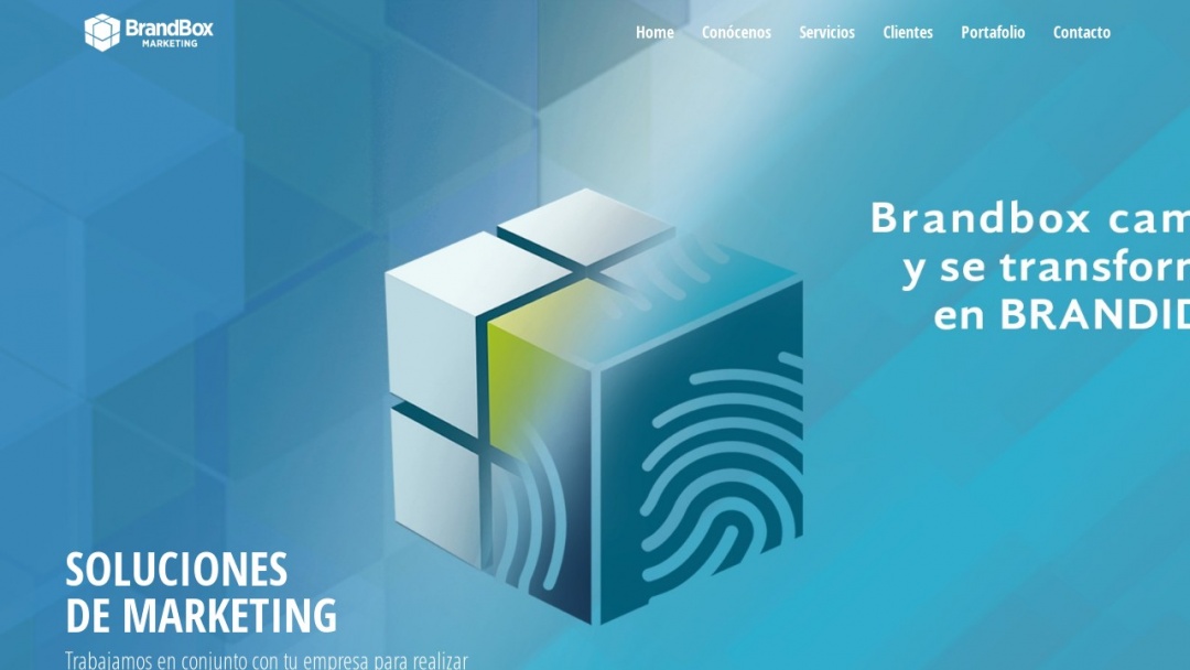 Screenshot of Brandbox Marketing's Website