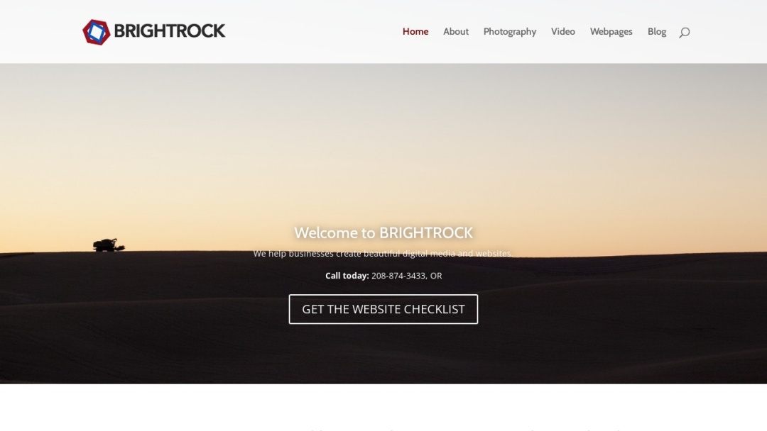 Screenshot of Brightrock's Website