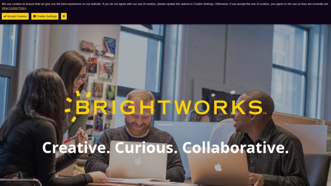 Screenshot of Brightworks Interactive Marketing's Website