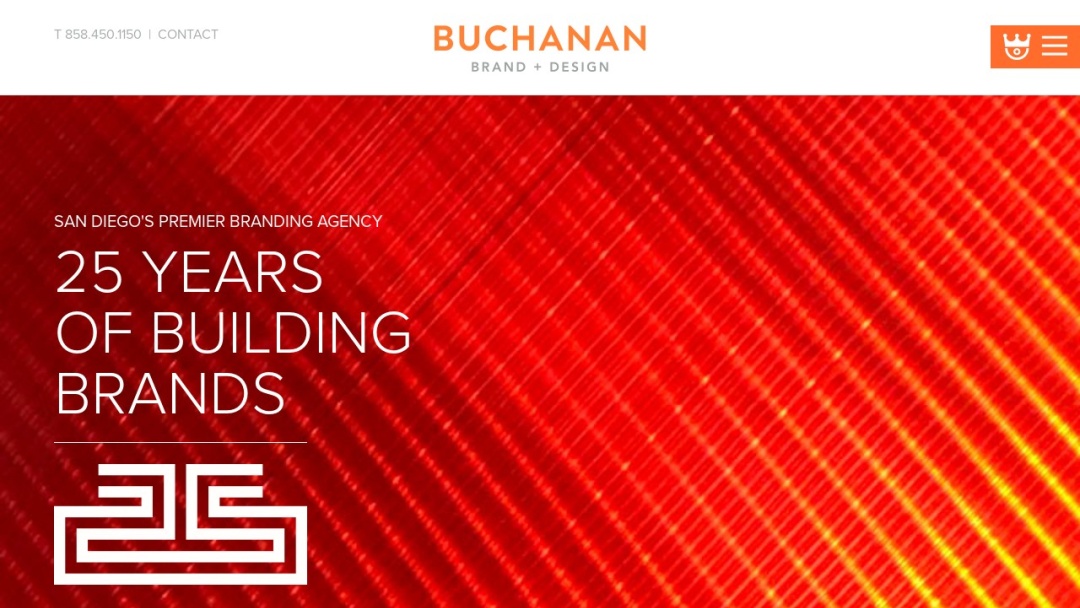 Screenshot of Buchanan Brand + Design's Website