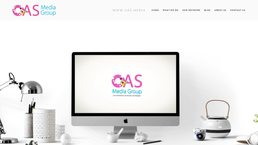Screenshot of Cas Media Group Ltd's Website