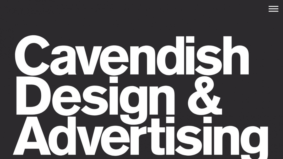Screenshot of Cavendish Design & Advertising's Website