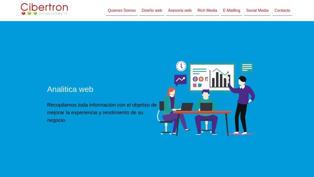 Screenshot of Cibertron IT Solutions's Website