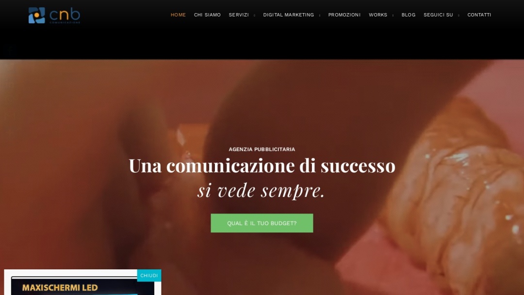 Screenshot of Cnb Comunicazione's Website