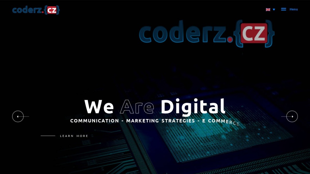 Screenshot of coderz.cz's Website