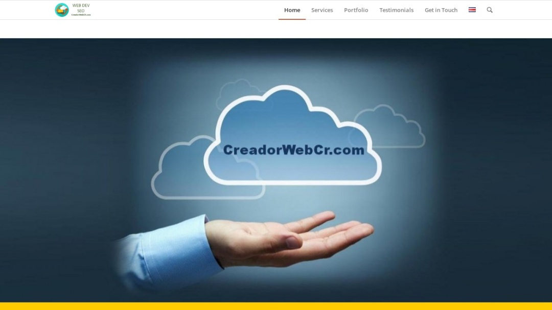 Screenshot of Creadorwebcr's Website