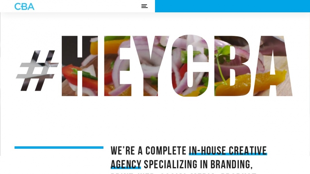 Screenshot of Creative Brand's Website