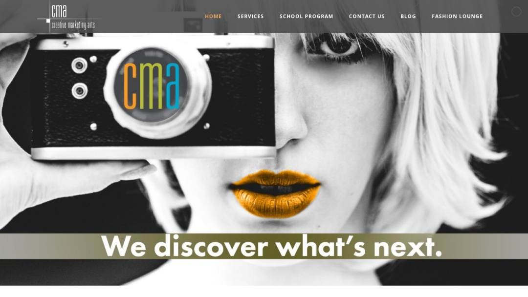 Screenshot of Creative Marketing Arts's Website